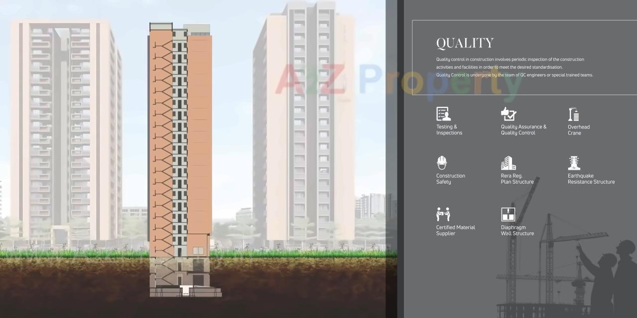 3D Elevation of real estate project Satyam Skyline located at Vadaj, Ahmedabad, Gujarat