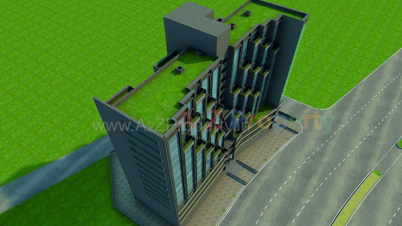 3D Elevation of real estate project Satyamev Elite located at Ambli, Ahmedabad, Gujarat