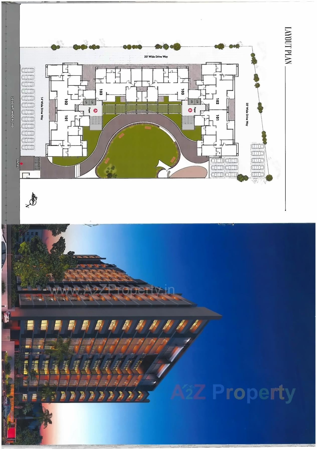  of real estate project Satyamev Elysium located at Sola, Ahmedabad, Gujarat