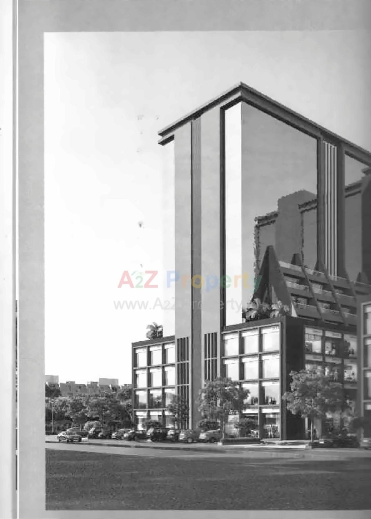 3D Elevation of real estate project Satyamev Eminence located at Sola, Ahmedabad, Gujarat