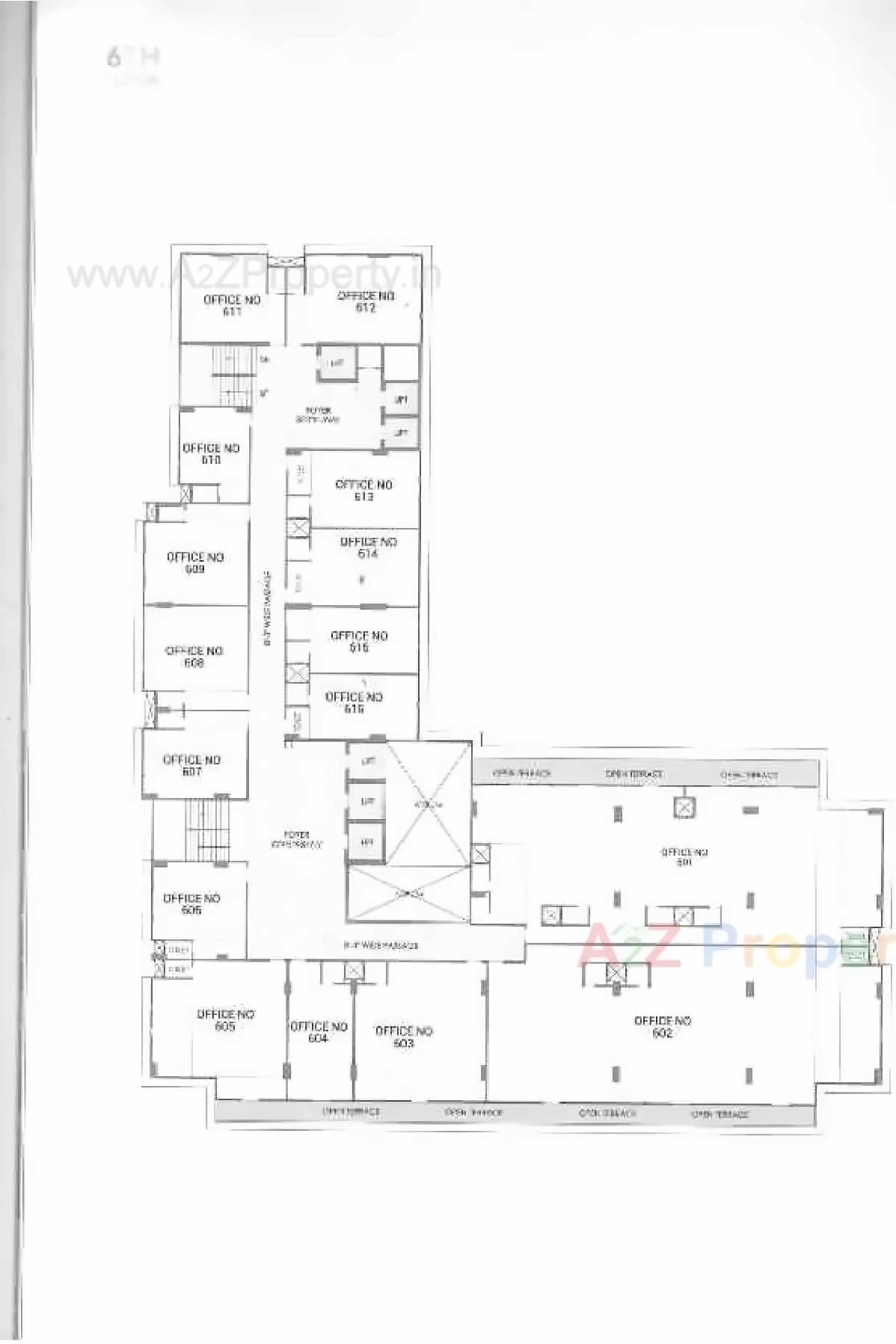 Layout of real estate project Satyamev Eminence located at Sola, Ahmedabad, Gujarat