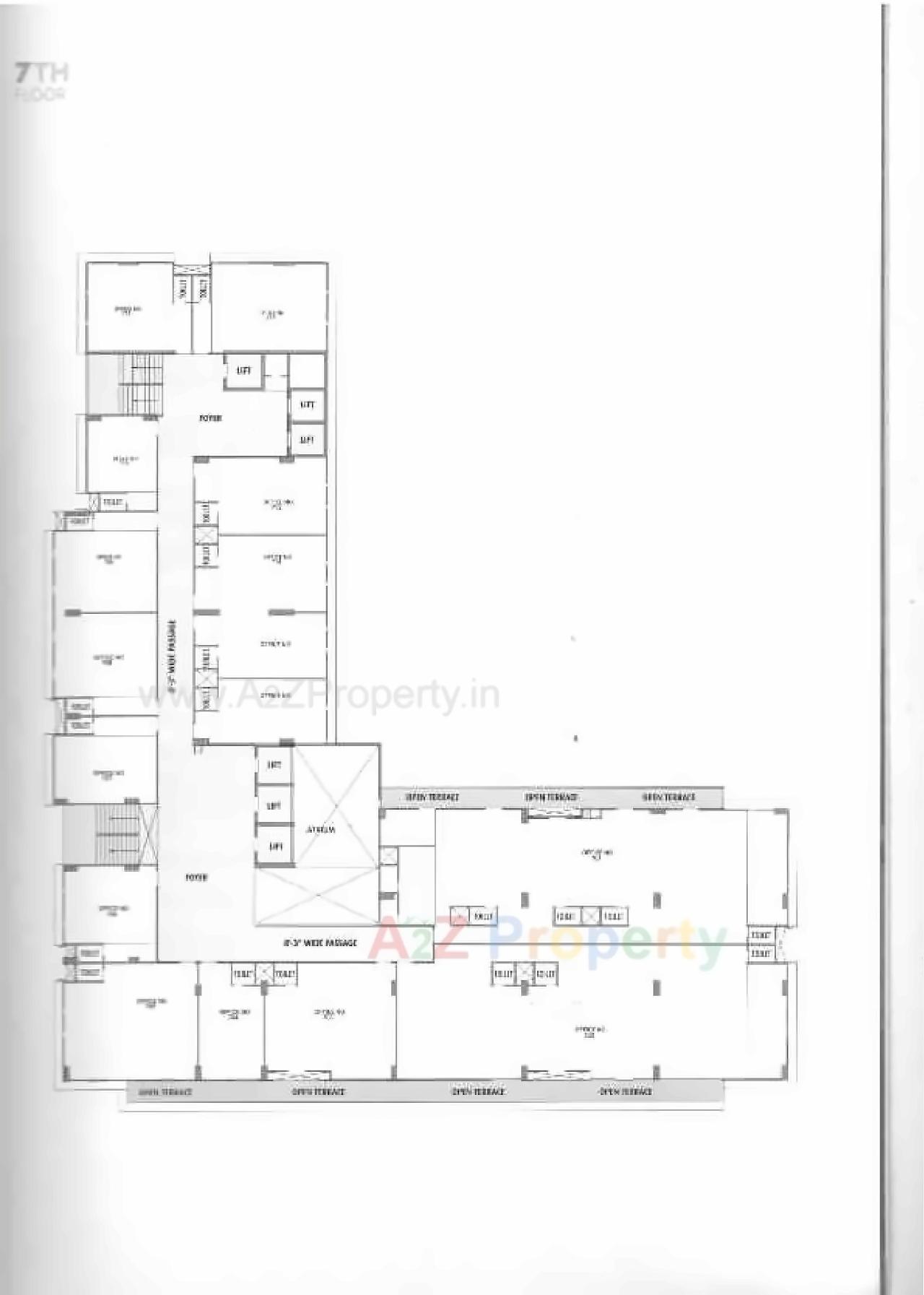 Layout of real estate project Satyamev Eminence located at Sola, Ahmedabad, Gujarat