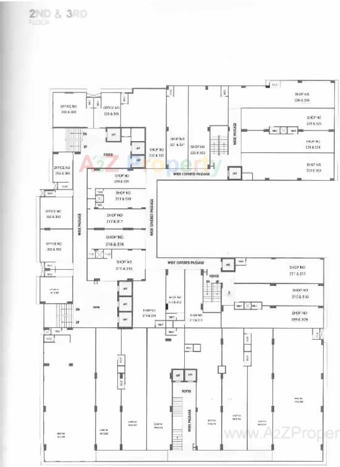 Layout of real estate project Satyamev Eminence located at Sola, Ahmedabad, Gujarat