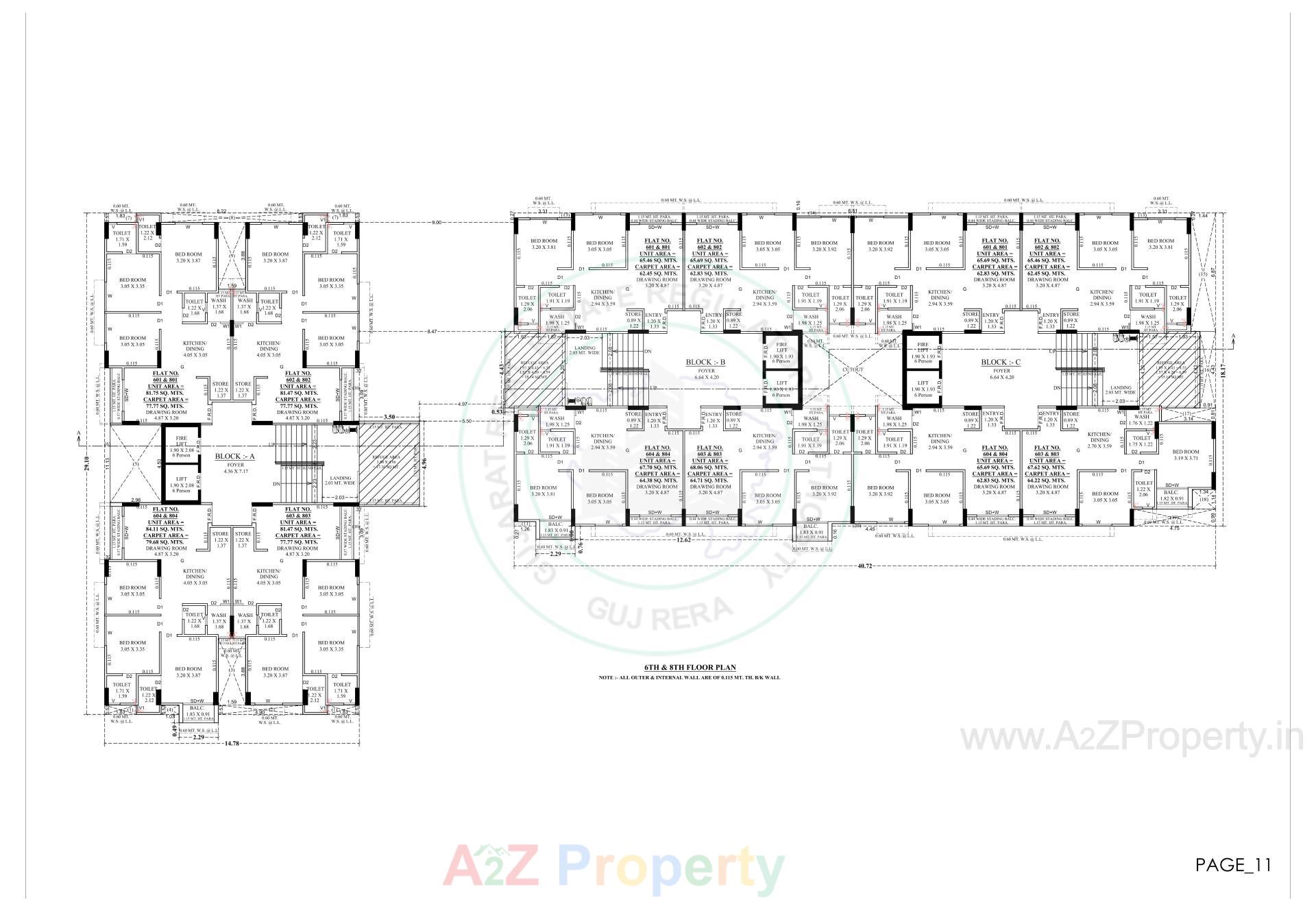 Layout of real estate project Satyamev Royal located at Chandkheda, Ahmedabad, Gujarat