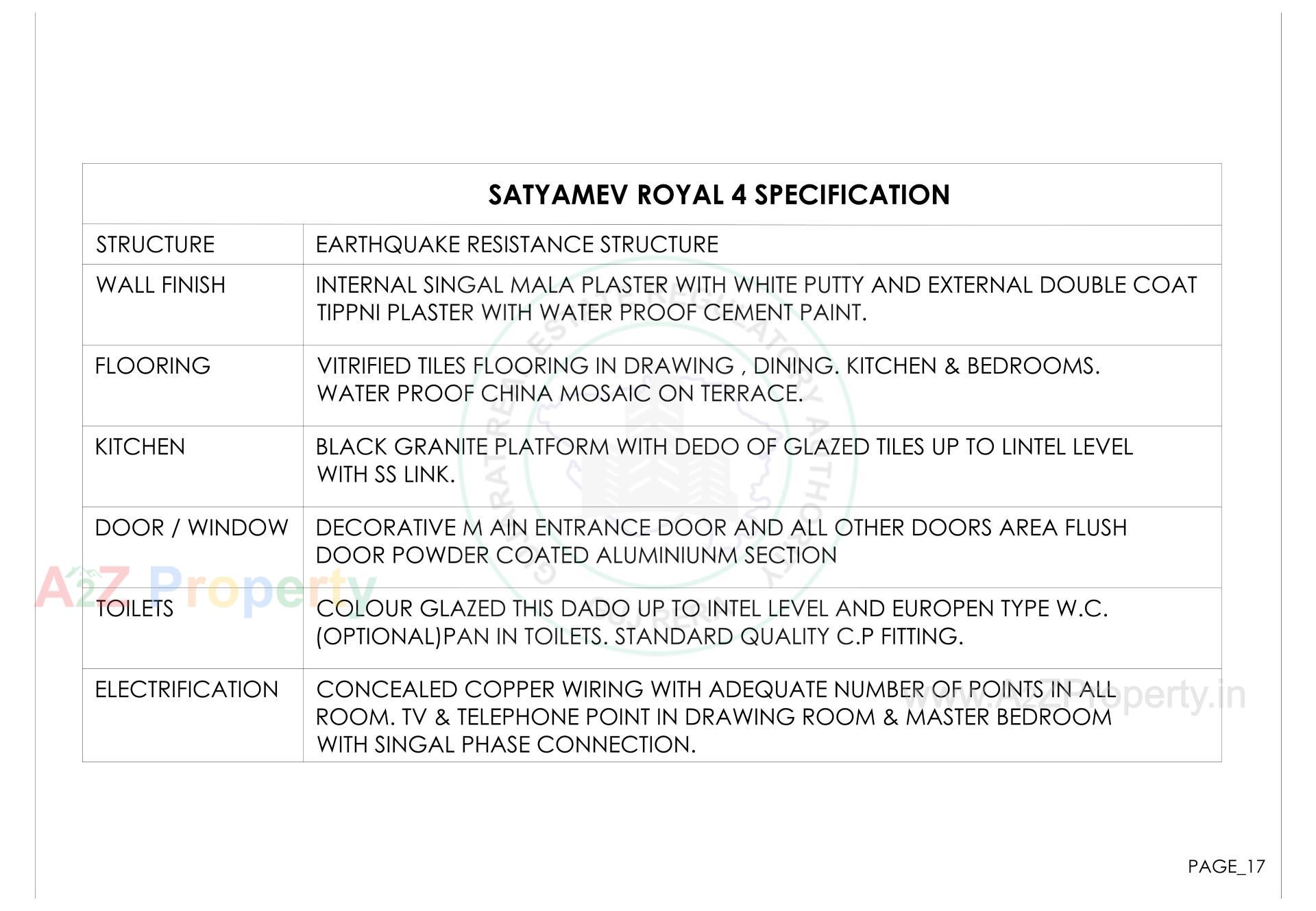  of real estate project Satyamev Royal located at Chandkheda, Ahmedabad, Gujarat