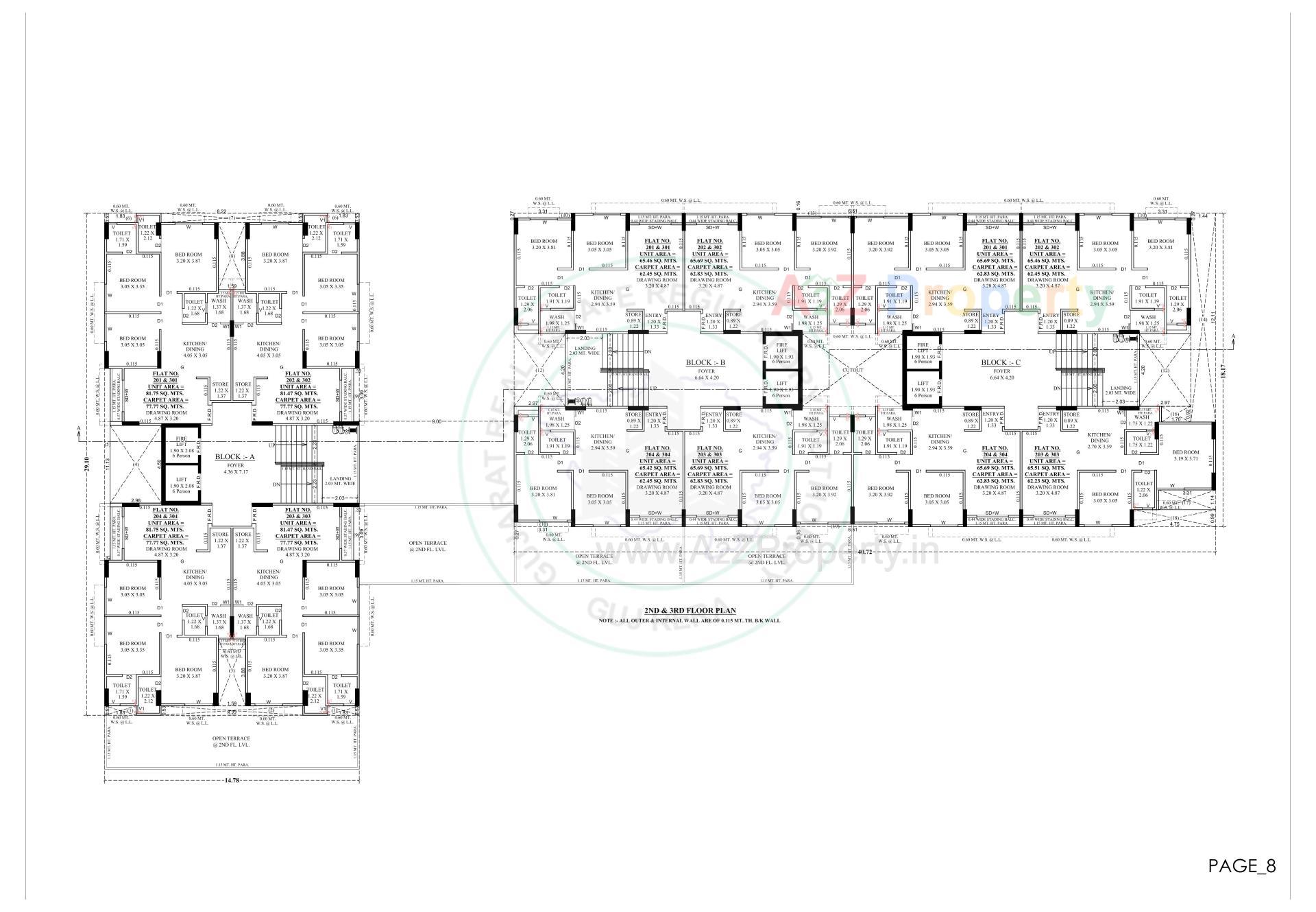 Layout of real estate project Satyamev Royal located at Chandkheda, Ahmedabad, Gujarat