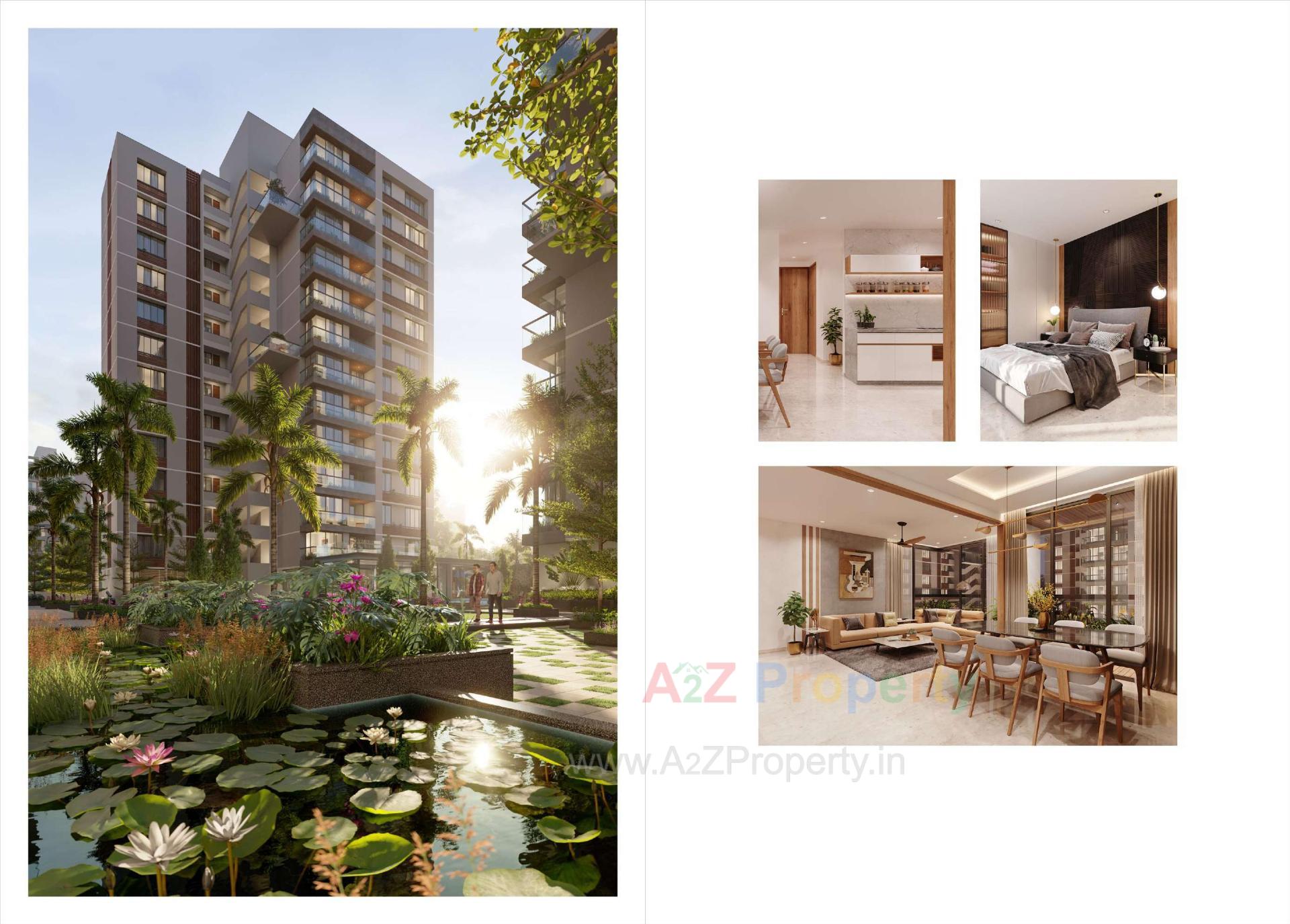 3D Elevation of real estate project Satyamev Serene located at Ahmedabad, Ahmedabad, Gujarat
