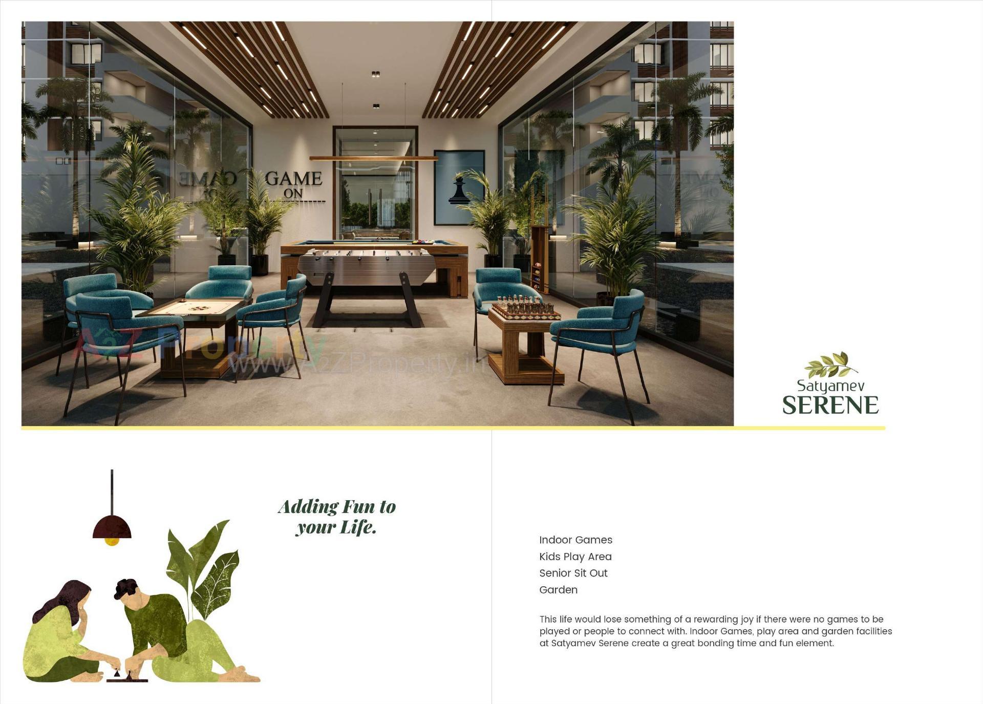 3D Elevation of real estate project Satyamev Serene located at Ahmedabad, Ahmedabad, Gujarat
