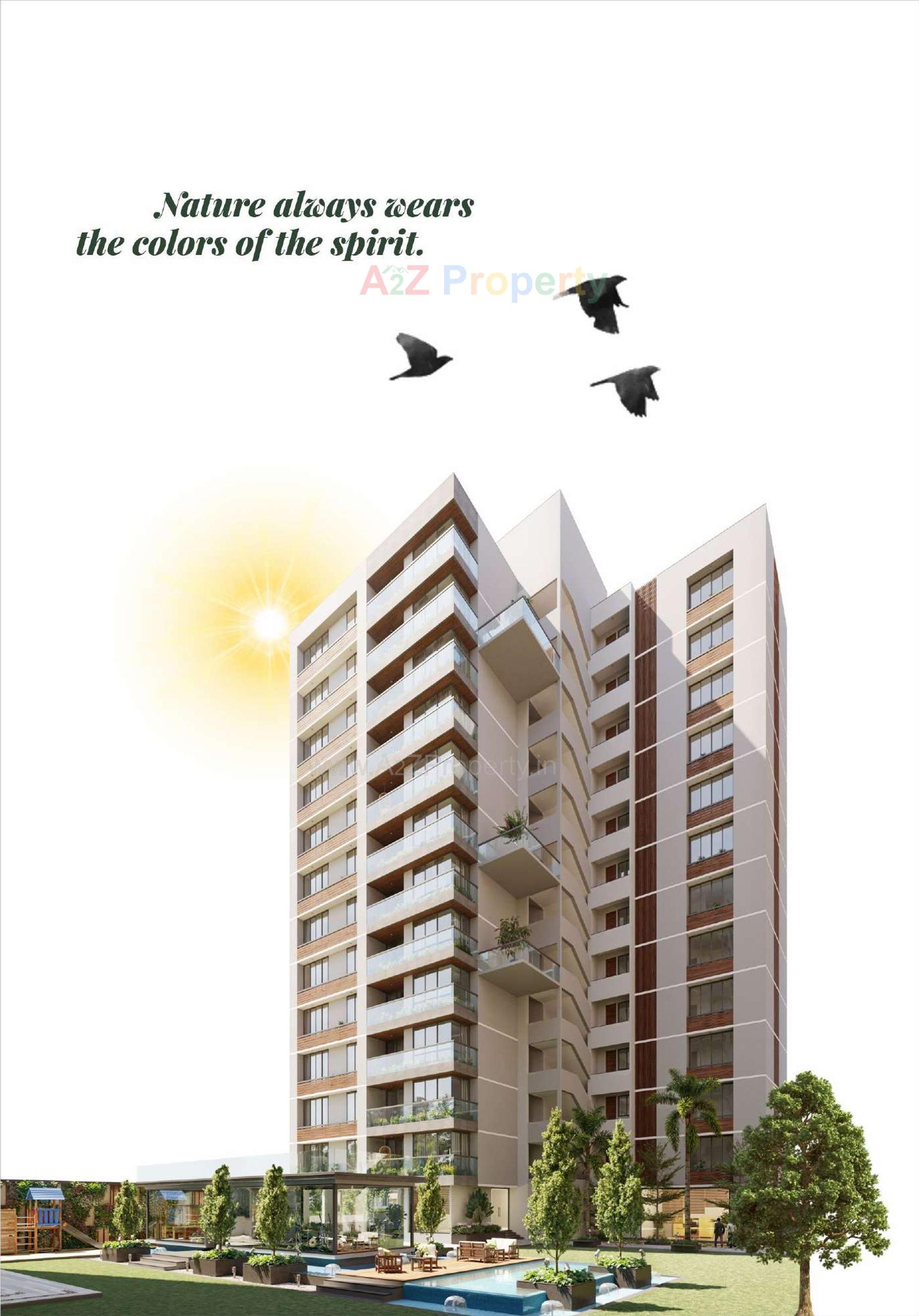 3D Elevation of real estate project Satyamev Serene located at Ahmedabad, Ahmedabad, Gujarat