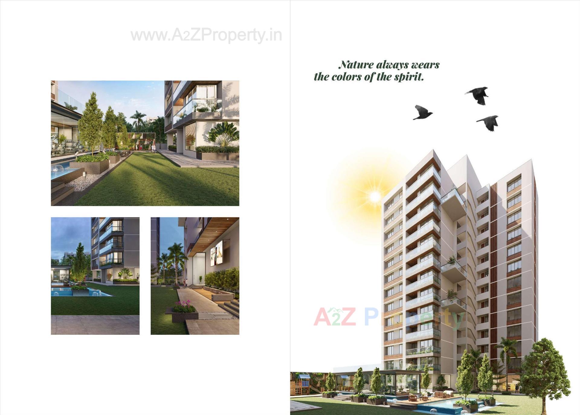3D Elevation of real estate project Satyamev Serene located at Ahmedabad, Ahmedabad, Gujarat