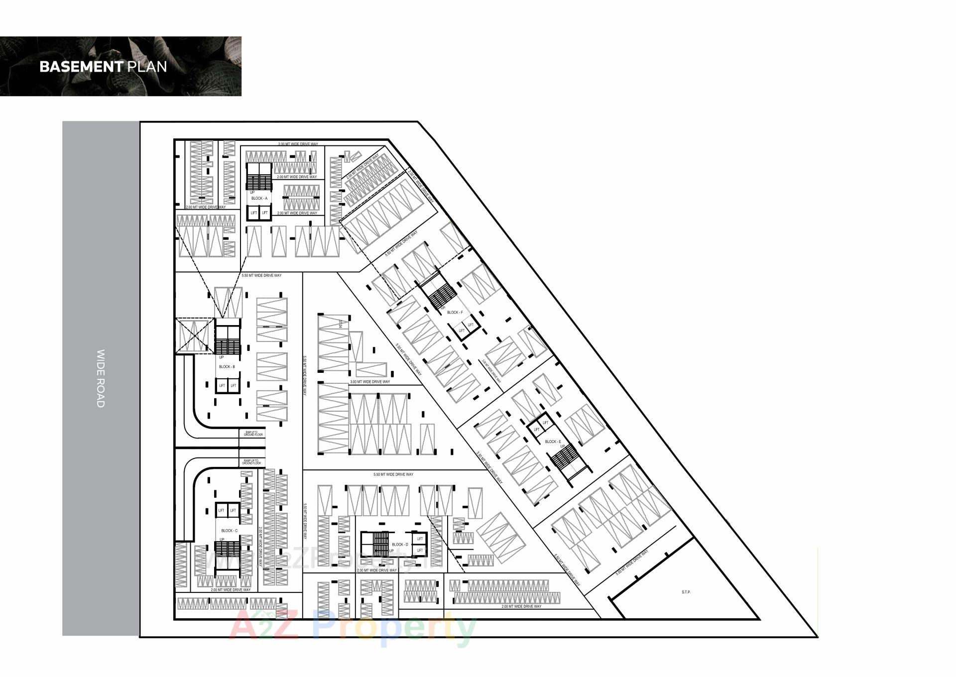 Layout of real estate project Satyamev Vista Two located at Gota, Ahmedabad, Gujarat
