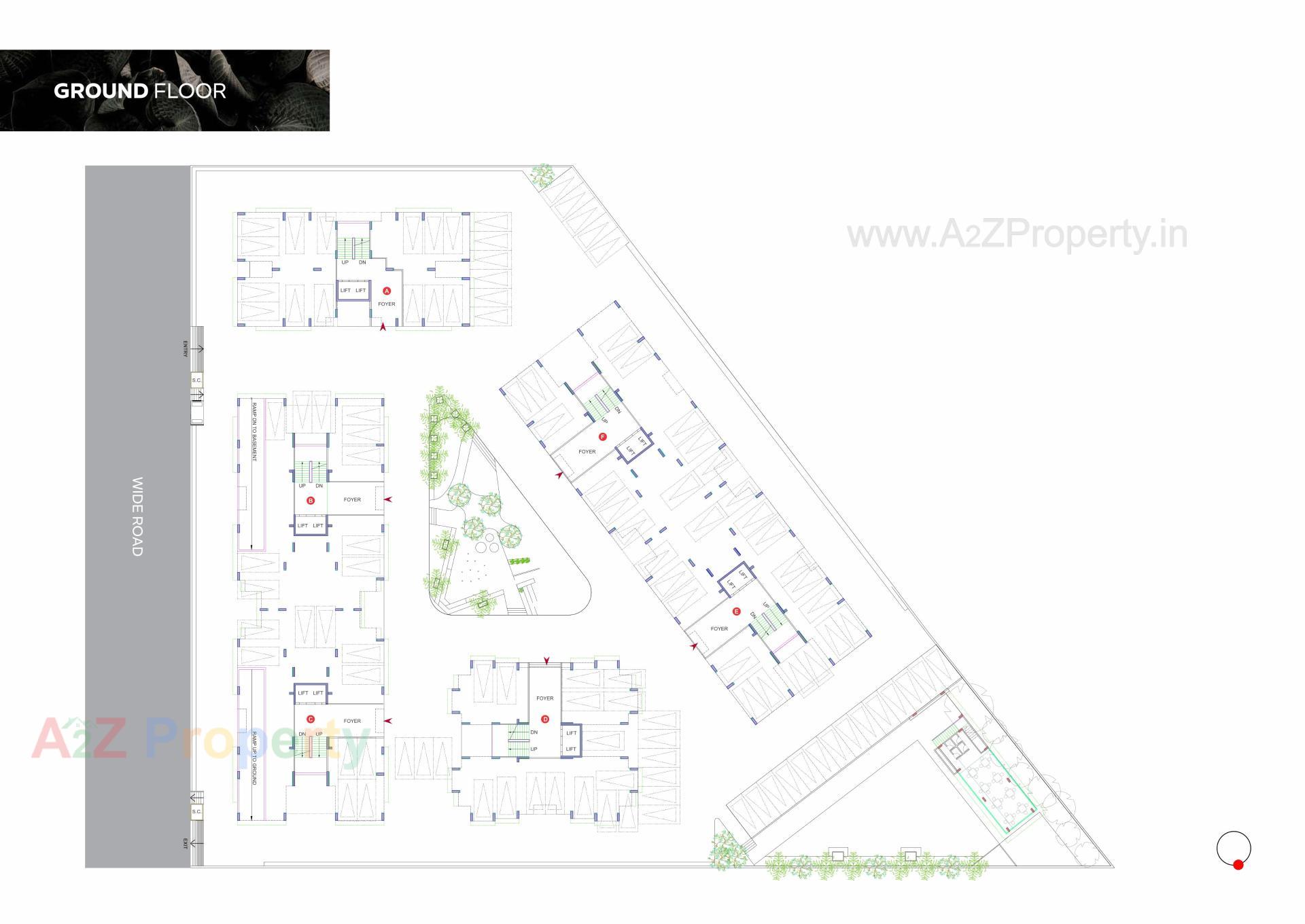 Layout of real estate project Satyamev Vista Two located at Gota, Ahmedabad, Gujarat
