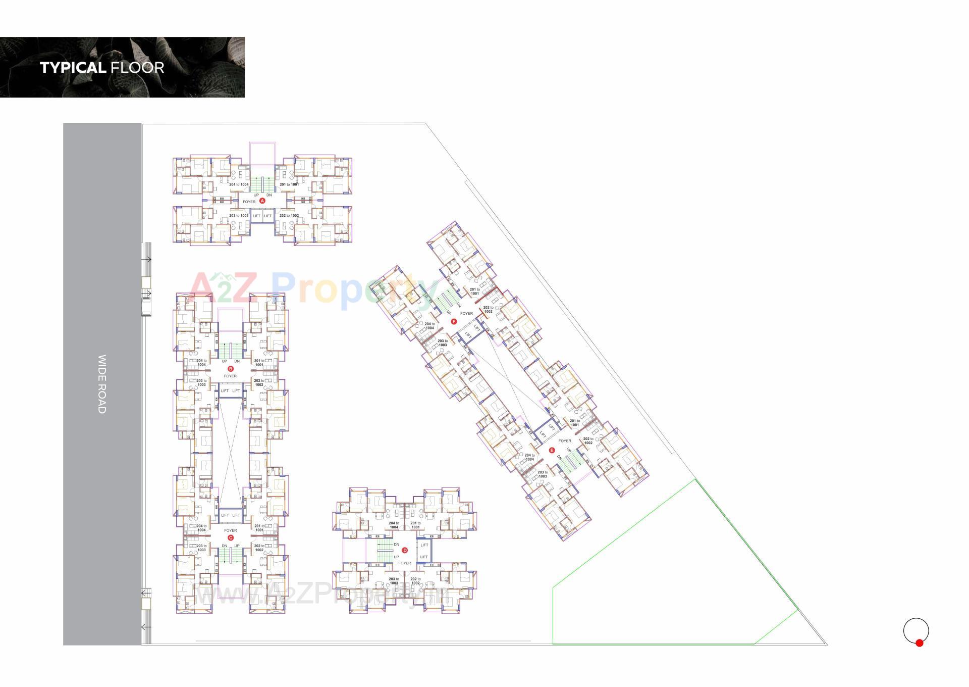 Layout of real estate project Satyamev Vista Two located at Gota, Ahmedabad, Gujarat