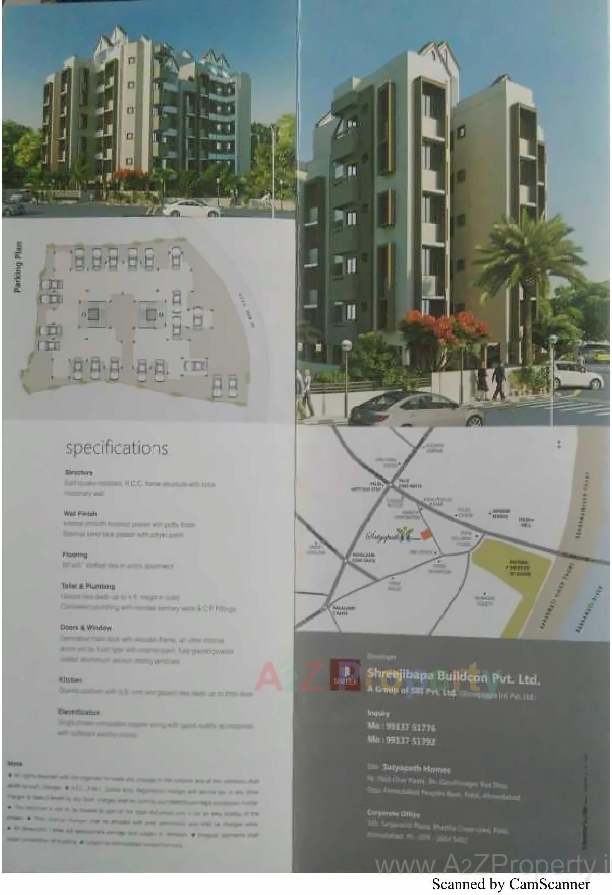  of real estate project Satyapath Homes located at Paldi, Ahmedabad, Gujarat