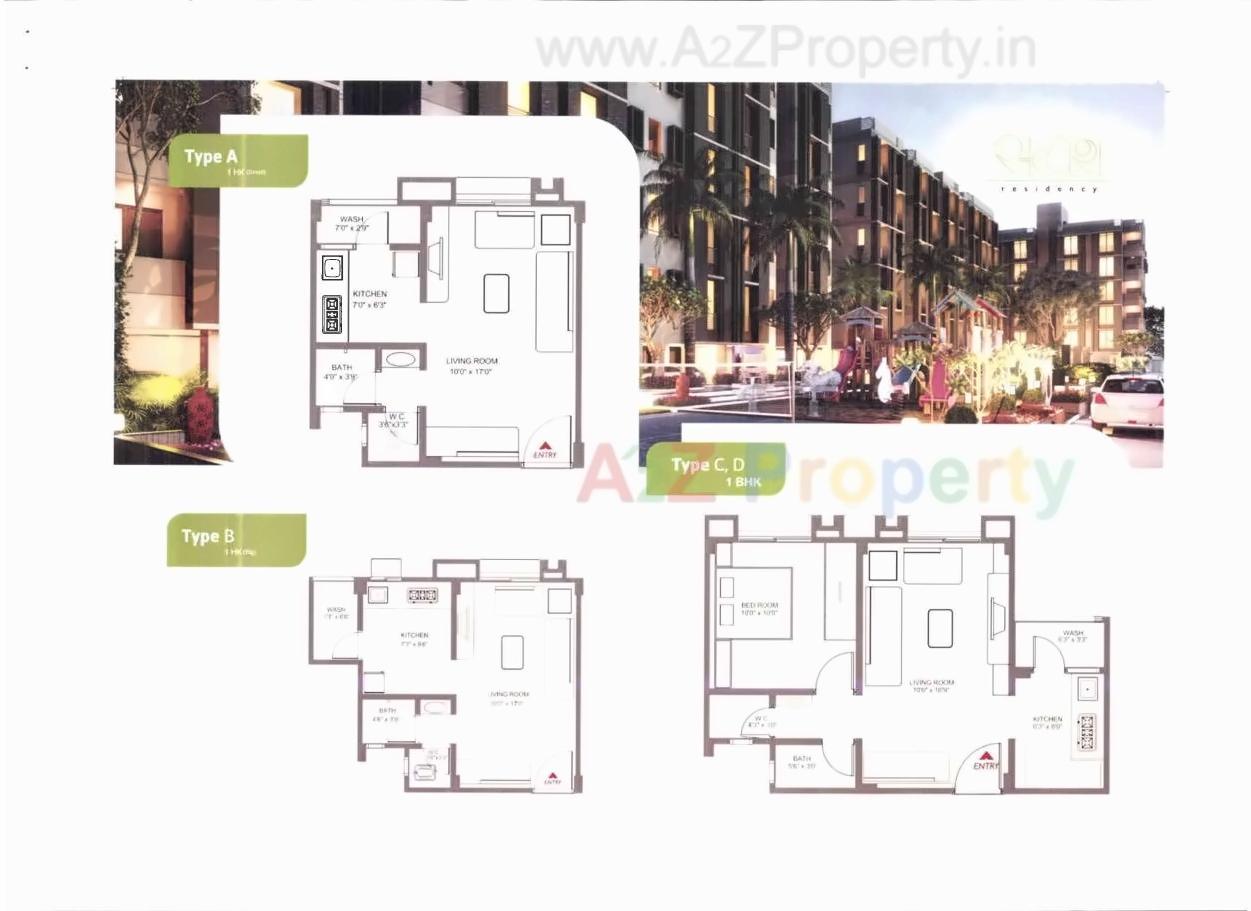 Layout of real estate project Satyesh Residency located at Sarkhej, Ahmedabad, Gujarat