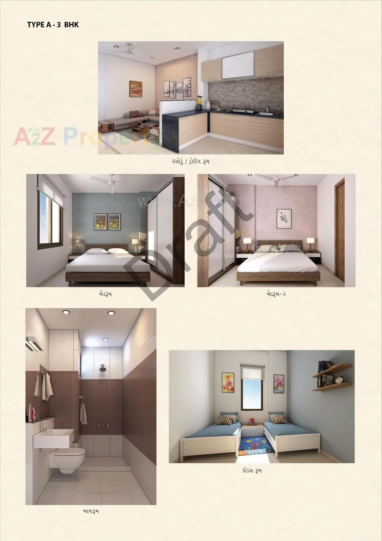 Layout of real estate project Saujanya located at Mithipur, Ahmedabad, Gujarat