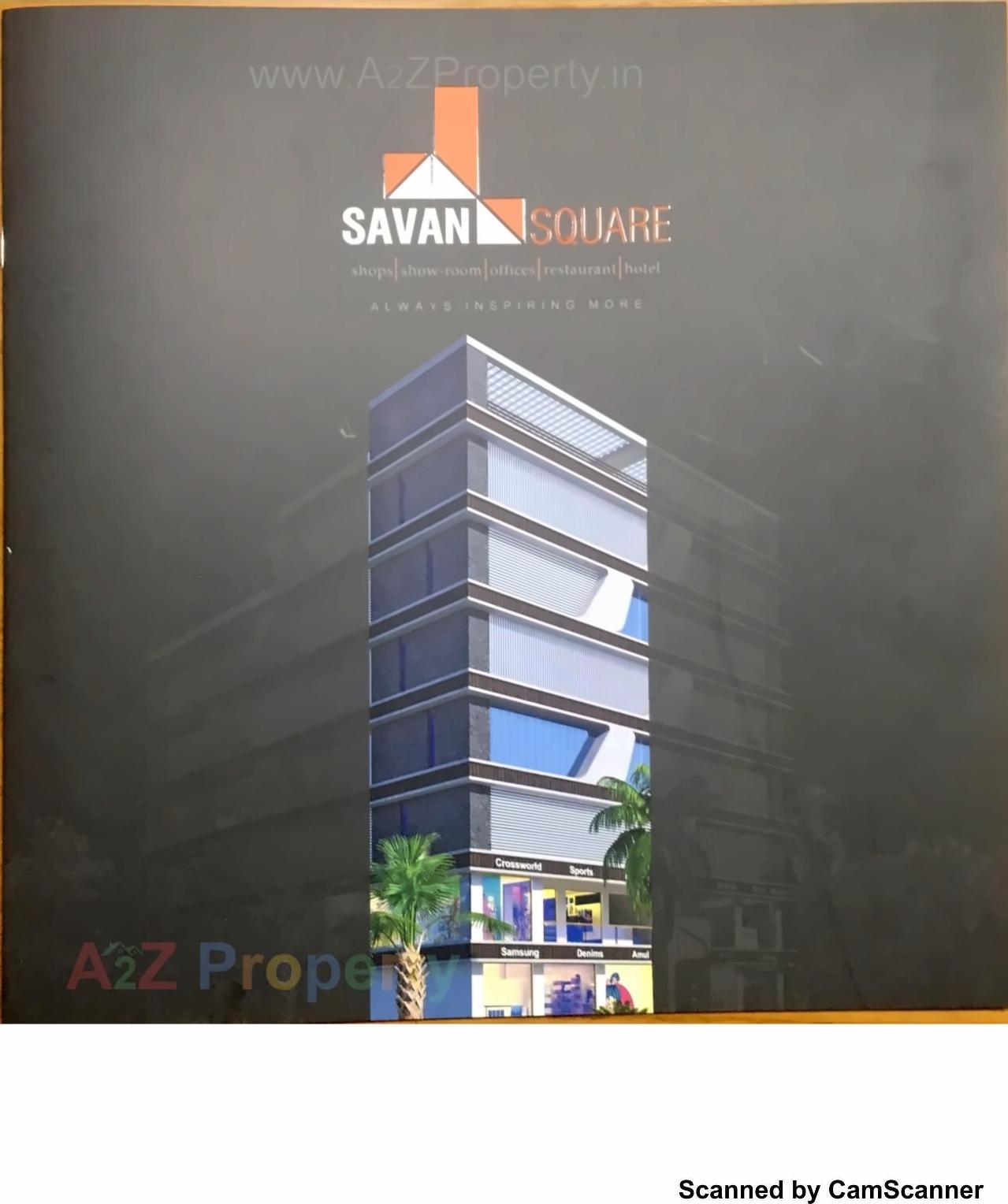 3D Elevation of real estate project Savan Square located at Chenpur, Ahmedabad, Gujarat