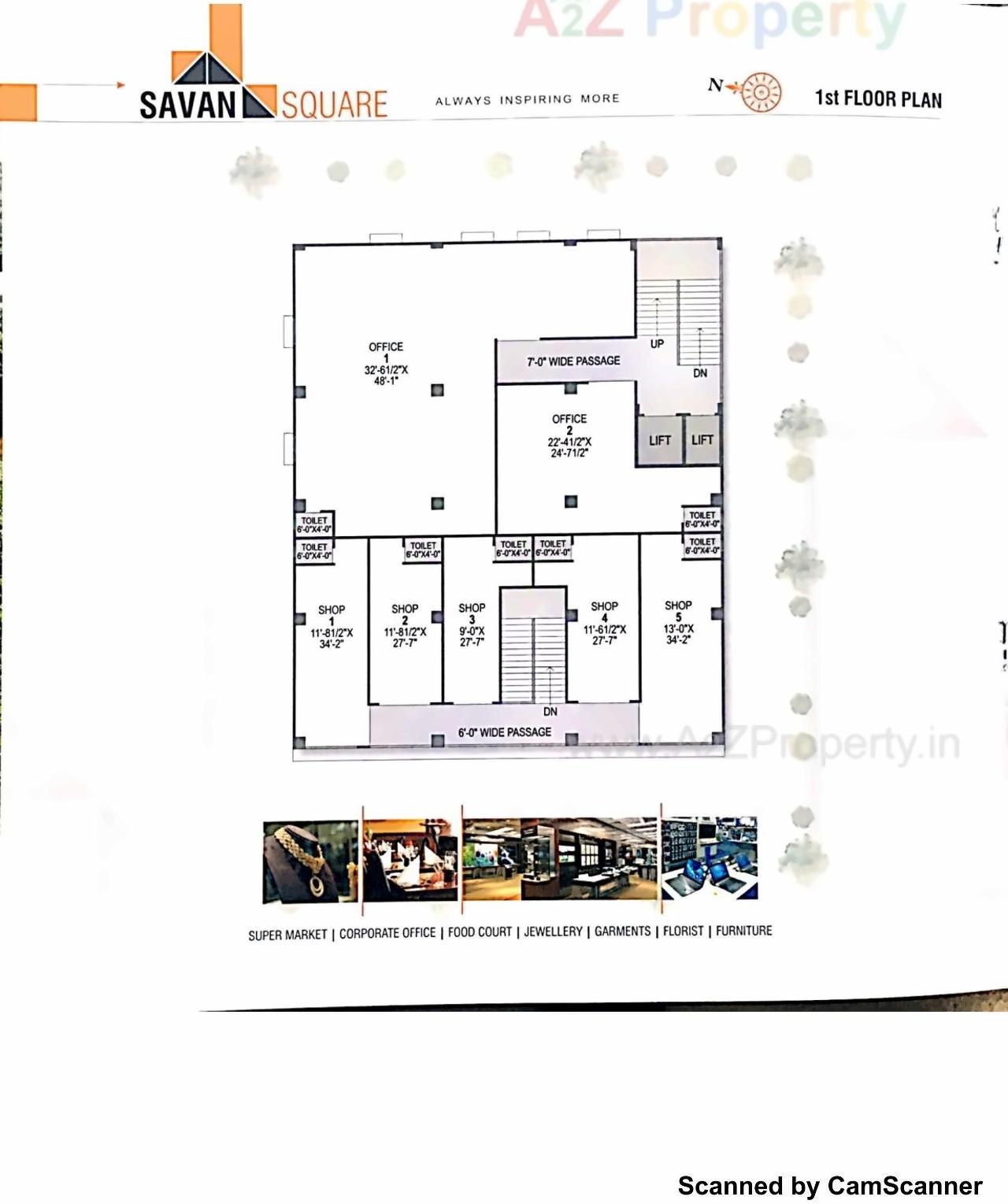 Layout of real estate project Savan Square located at Chenpur, Ahmedabad, Gujarat