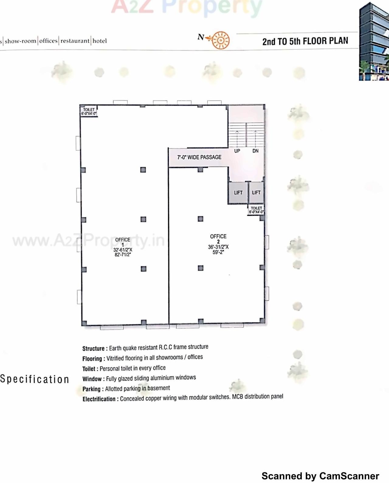 Layout of real estate project Savan Square located at Chenpur, Ahmedabad, Gujarat