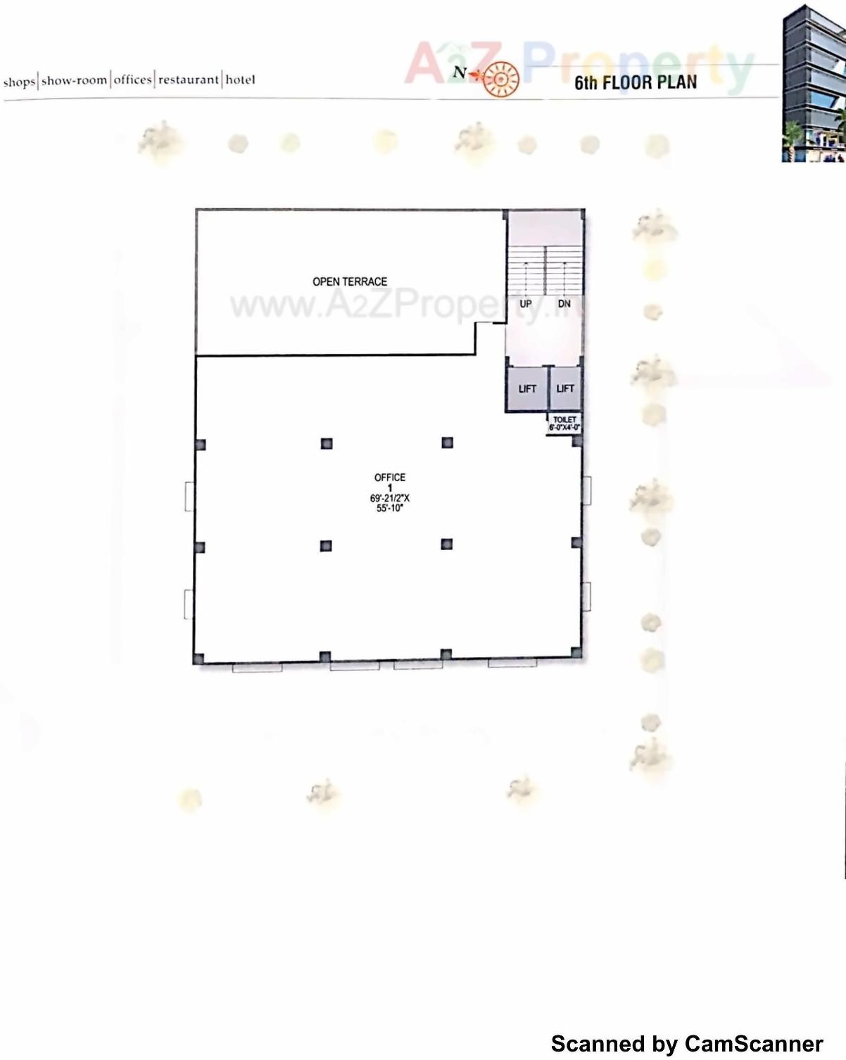 Layout of real estate project Savan Square located at Chenpur, Ahmedabad, Gujarat