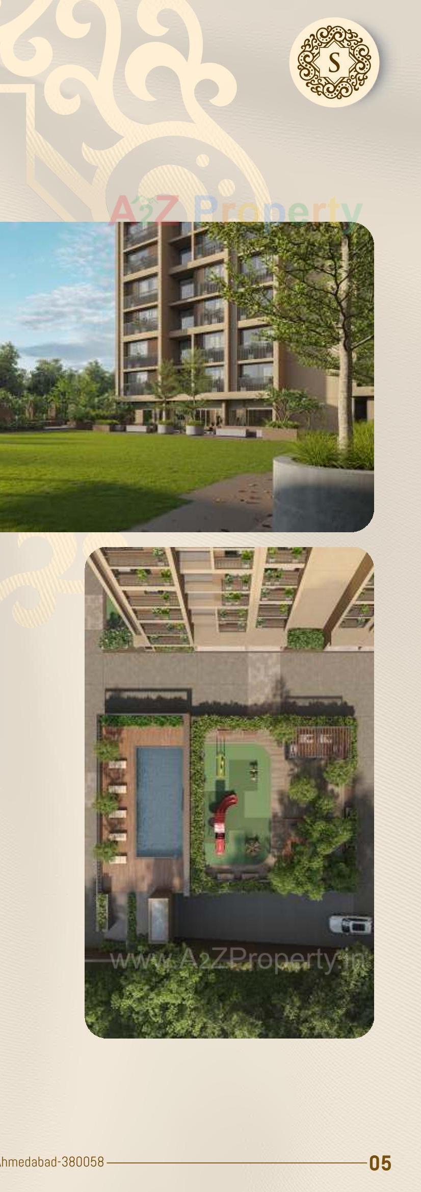 3D Elevation of real estate project Savera Prarambh located at Ghuma, Ahmedabad, Gujarat