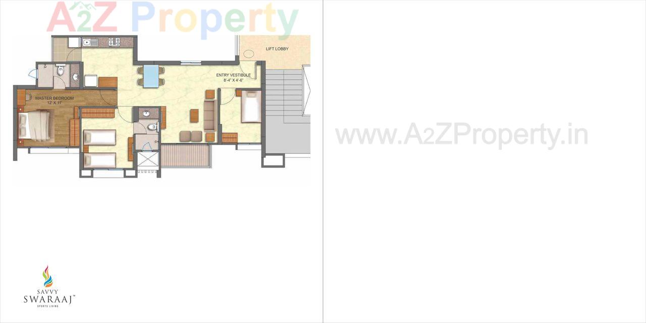 0009 of real estate project Savvy Swaraaj Pragati Ph 2c located at Jagatpur, Ahmedabad, Gujarat