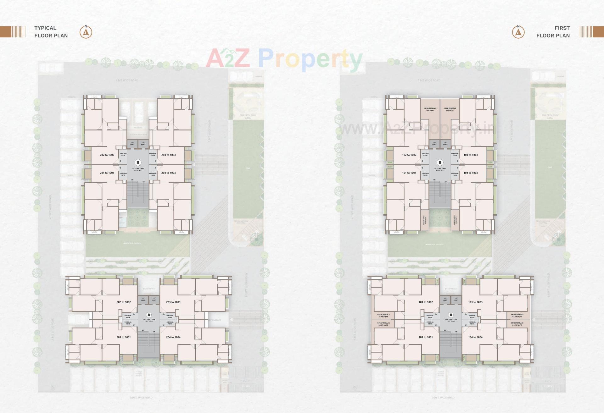 Layout of real estate project Savya Skyz located at Motera, Ahmedabad, Gujarat