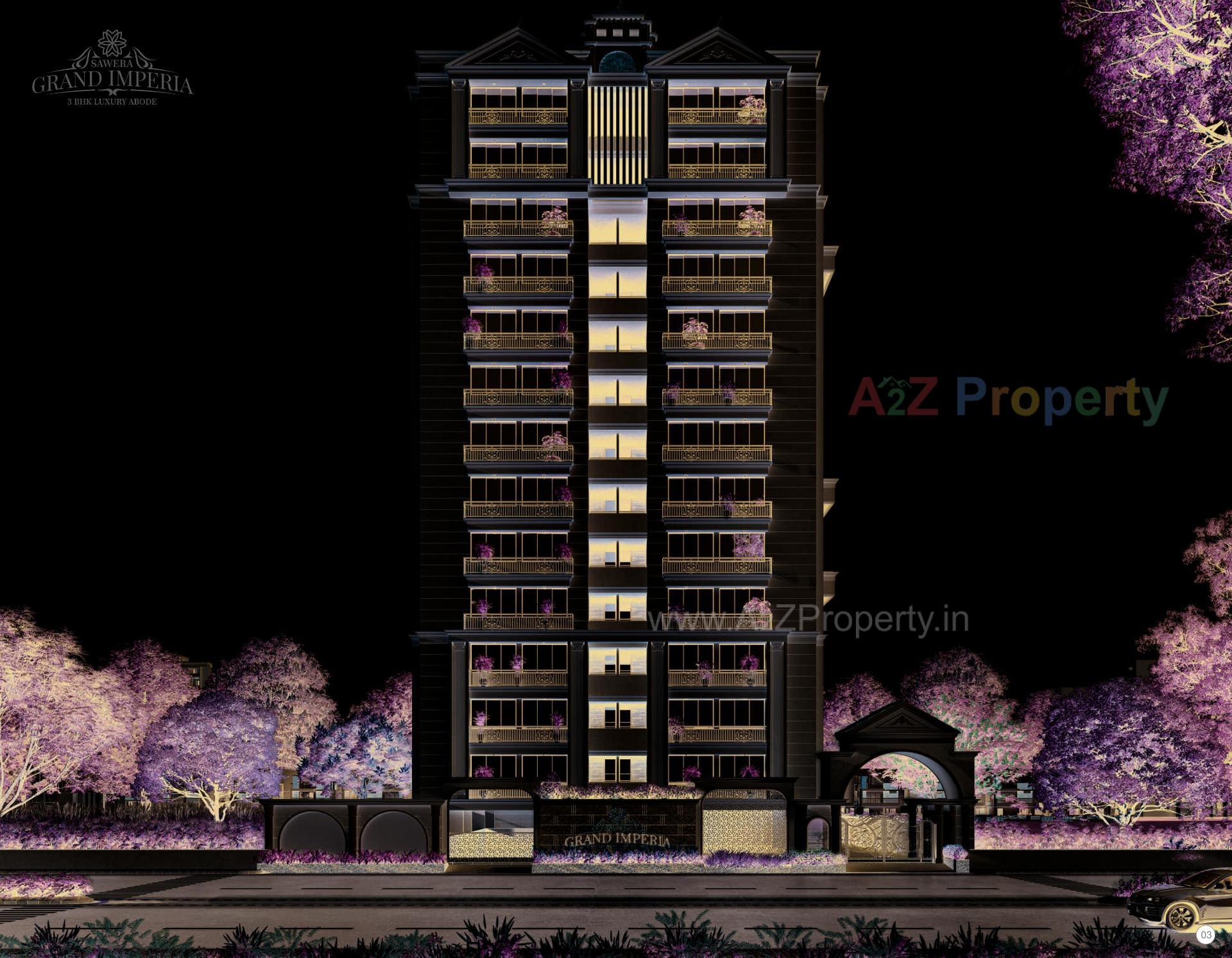 3D Elevation of real estate project Sawera Grand Imperia located at Nikol, Ahmedabad, Gujarat