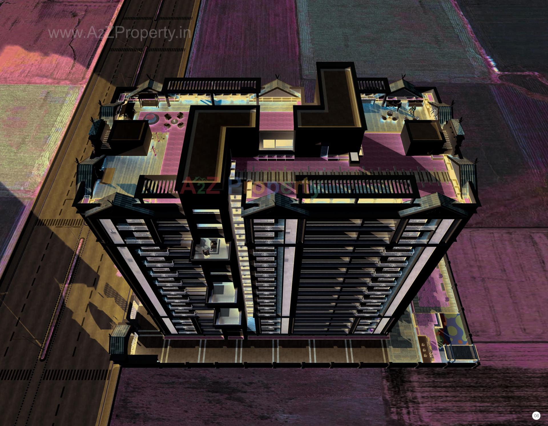 3D Elevation of real estate project Sawera Grand Imperia located at Nikol, Ahmedabad, Gujarat