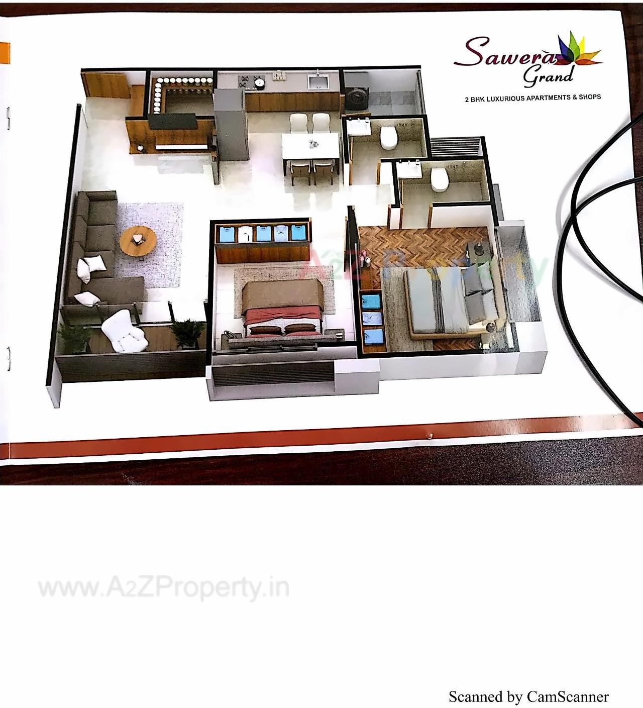 Layout of real estate project Sawera Grand located at Nikol, Ahmedabad, Gujarat