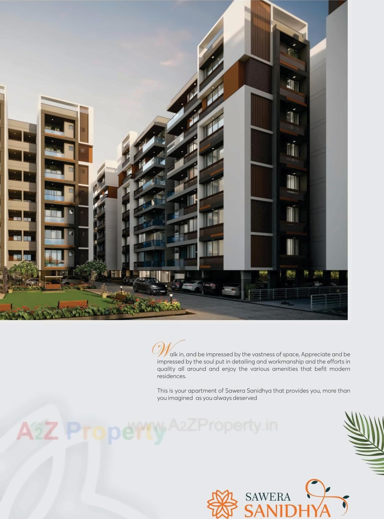 3D Elevation of real estate project Sawera Sanidhya located at Ahmedabad, Ahmedabad, Gujarat