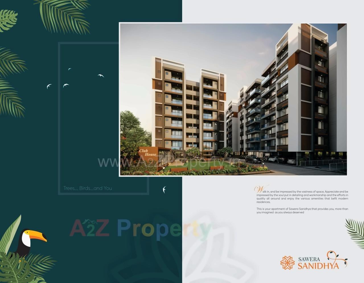 3D Elevation of real estate project Sawera Sanidhya located at Ahmedabad, Ahmedabad, Gujarat