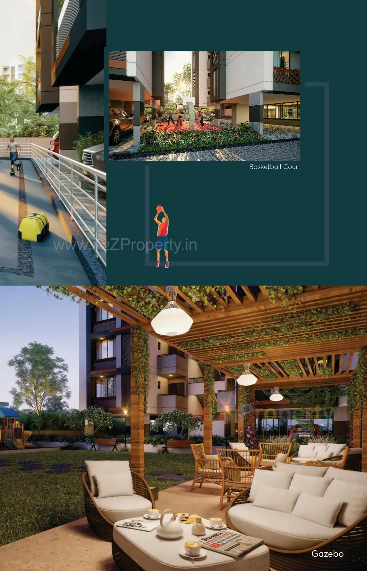 3D Elevation of real estate project Sawera Sanidhya located at Ahmedabad, Ahmedabad, Gujarat