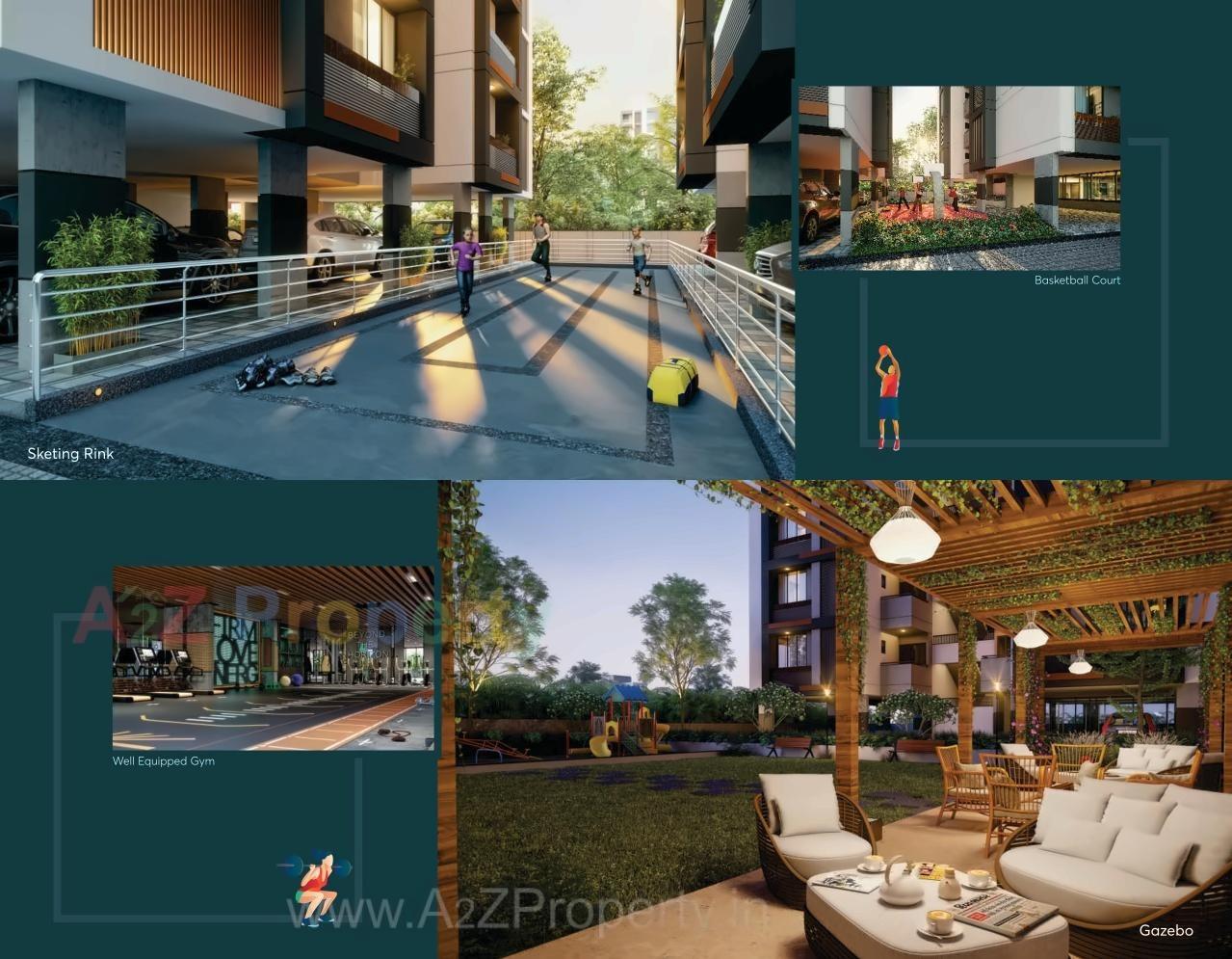3D Elevation of real estate project Sawera Sanidhya located at Ahmedabad, Ahmedabad, Gujarat
