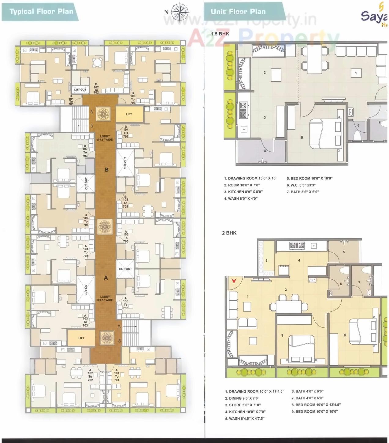 Layout of real estate project Sayan Heights located at Vejalpur, Ahmedabad, Gujarat