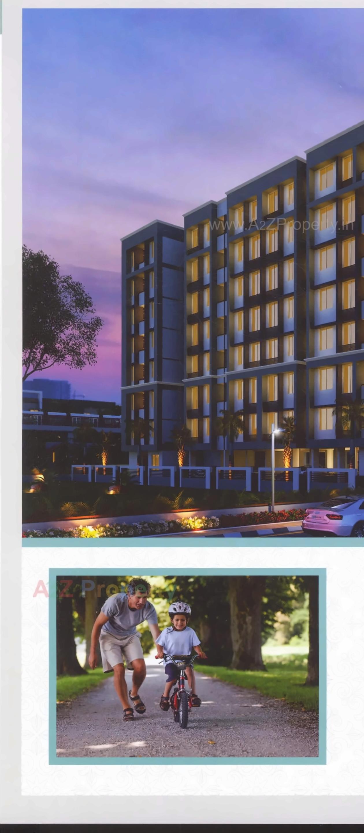 3D Elevation of real estate project Sayan Heights located at Vejalpur, Ahmedabad, Gujarat