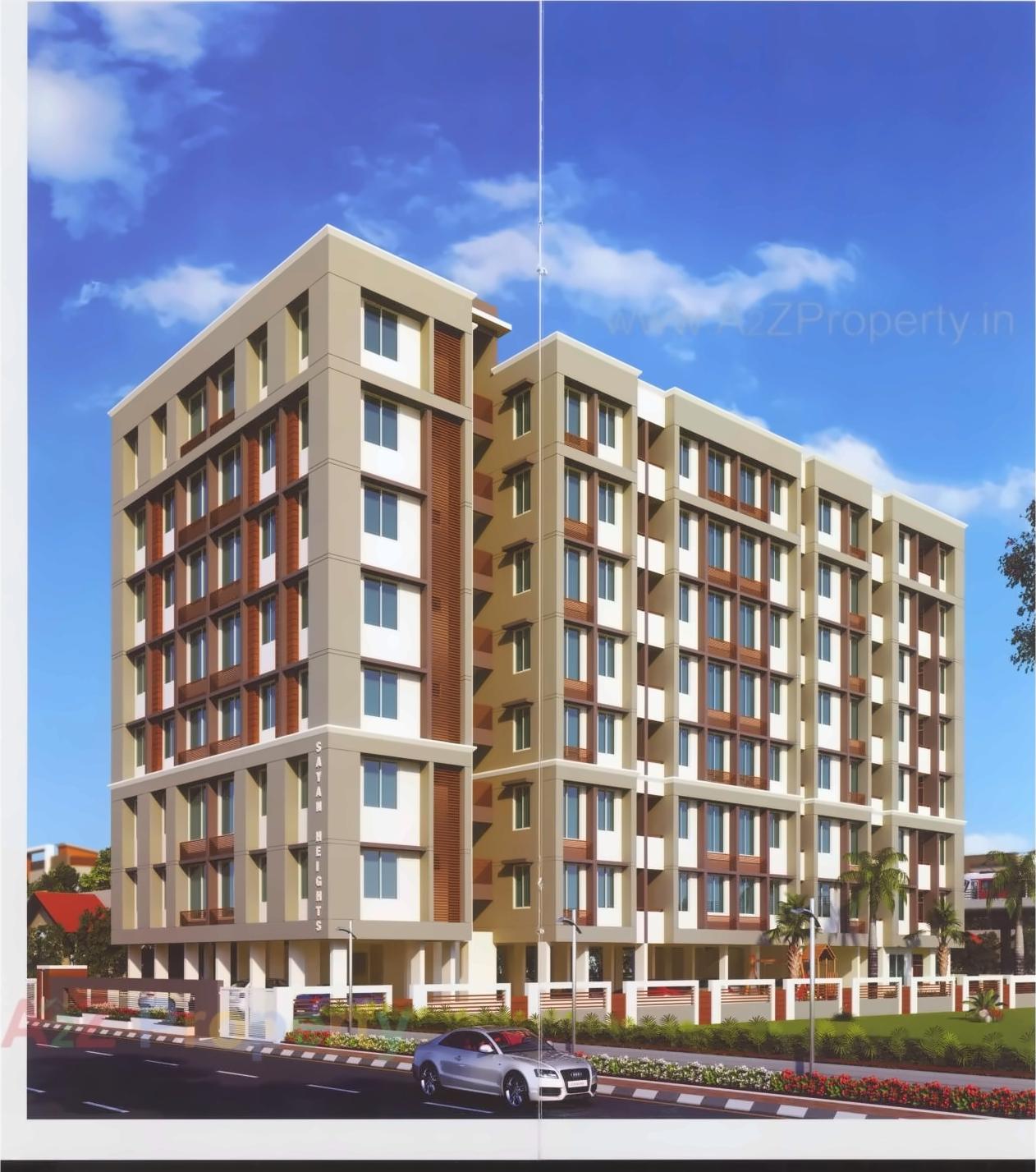 3D Elevation of real estate project Sayan Heights located at Vejalpur, Ahmedabad, Gujarat