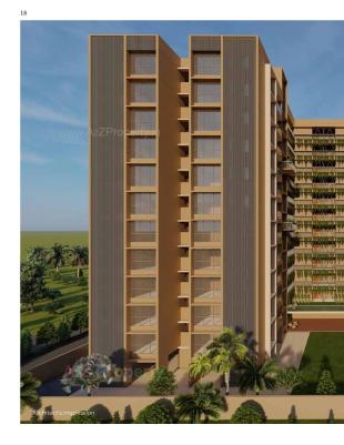 Elevation of real estate project Sb Crestoria located at Chiloda  (naroda), Ahmedabad, Gujarat