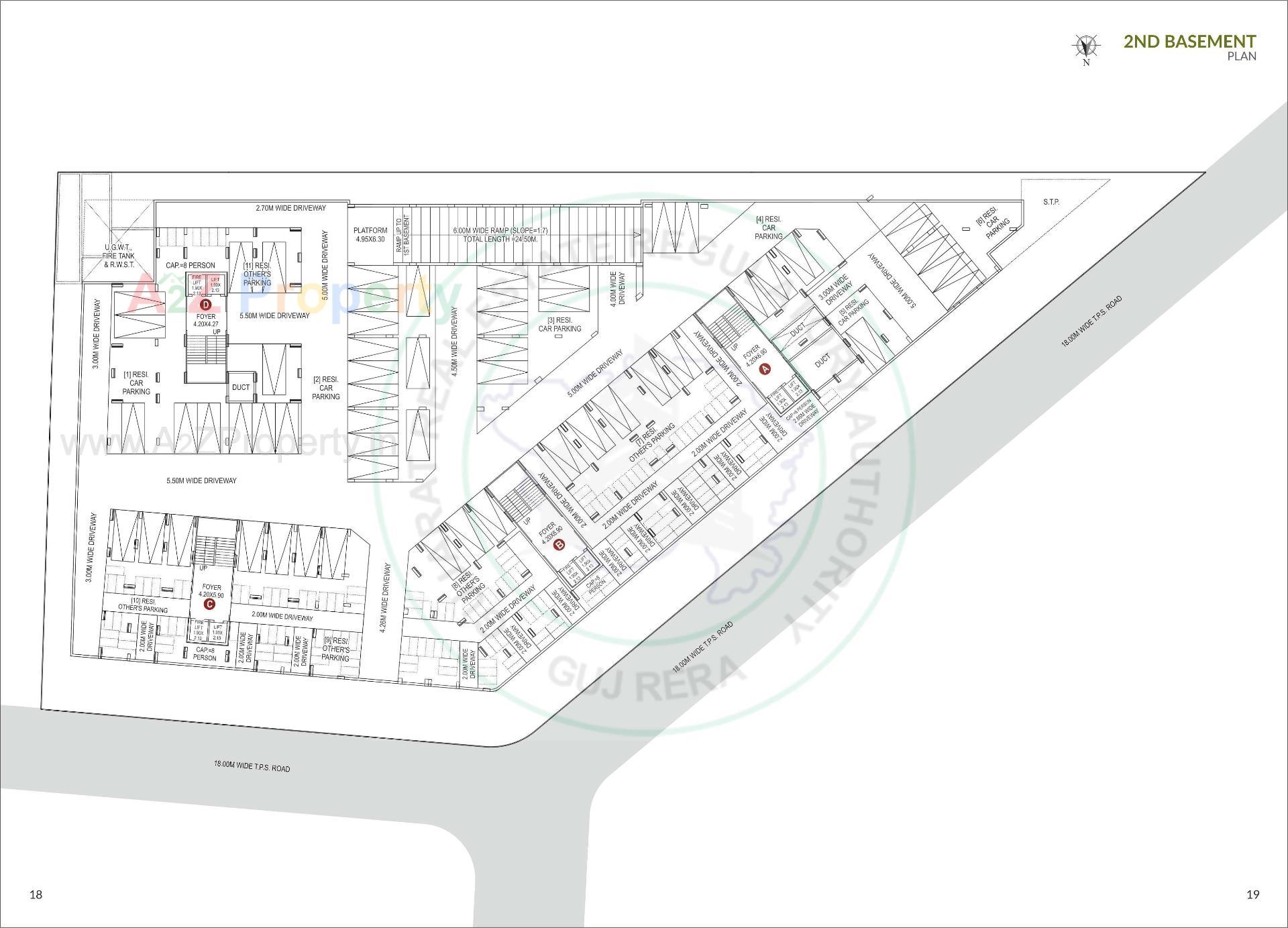 Layout of real estate project Scarlet Springs located at Kali, Ahmedabad, Gujarat