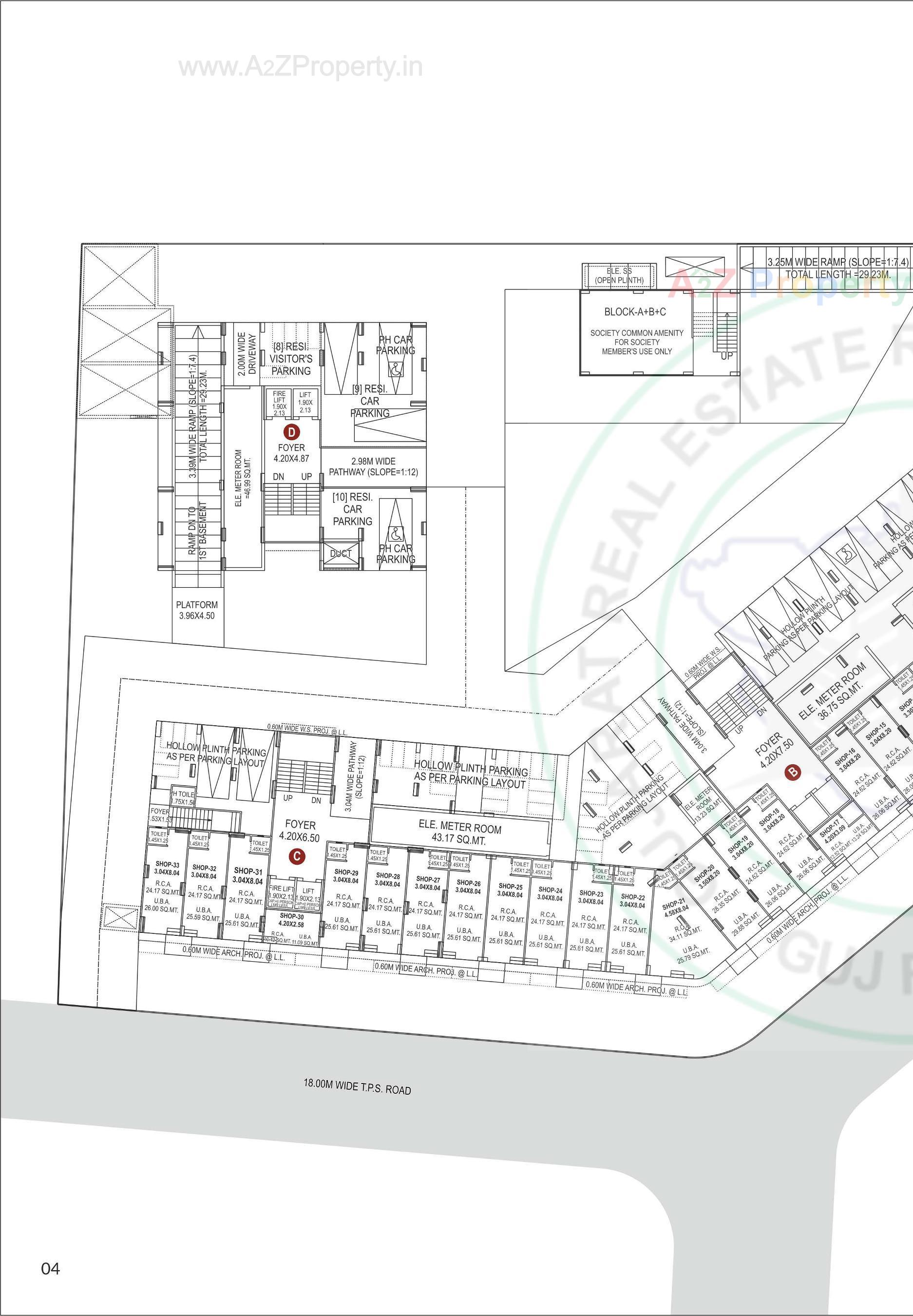 Layout of real estate project Scarlet Springs located at Kali, Ahmedabad, Gujarat