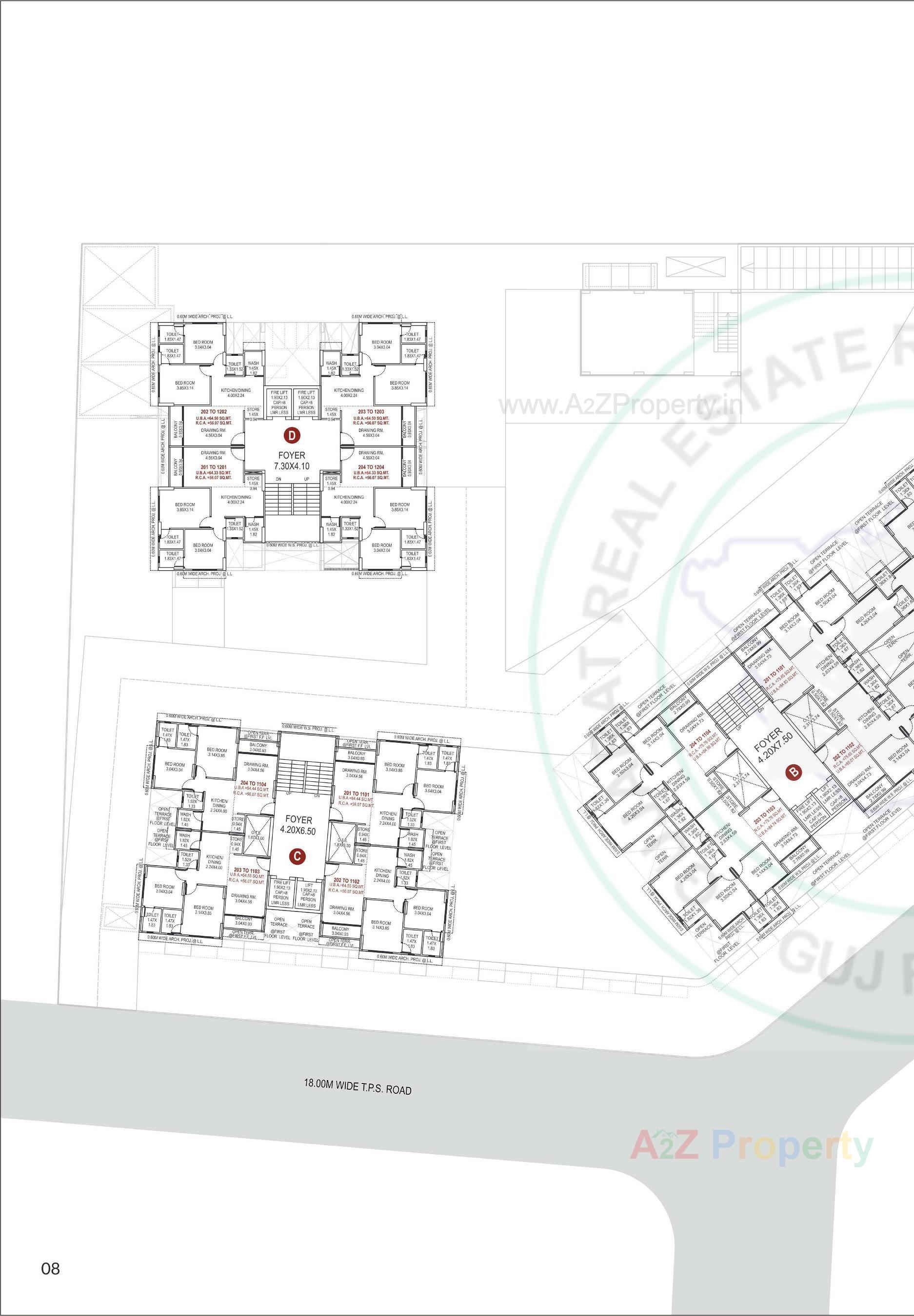 Layout of real estate project Scarlet Springs located at Kali, Ahmedabad, Gujarat
