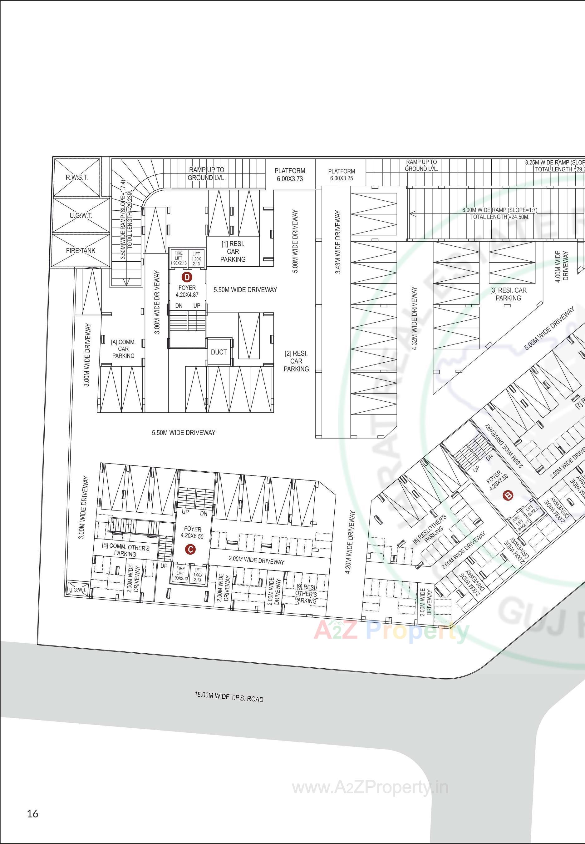 Layout of real estate project Scarlet Springs located at Kali, Ahmedabad, Gujarat