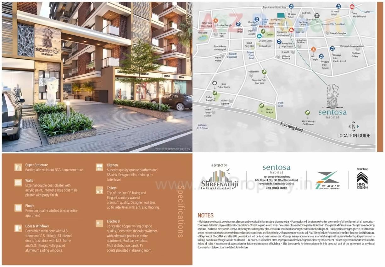  of real estate project Sentosa Habitat located at Naroda, Ahmedabad, Gujarat