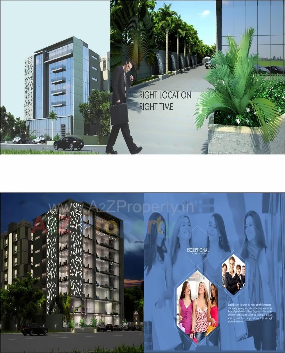 3D Elevation of real estate project Sepal Elegant located at Vatva, Ahmedabad, Gujarat