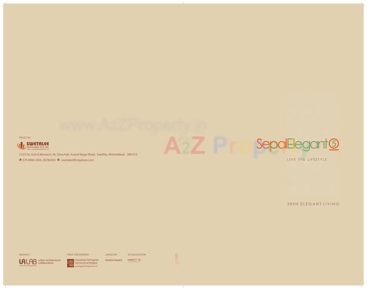  of real estate project Sepal Elegant located at Koteshwar, Ahmedabad, Gujarat