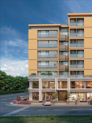 Elevation of real estate project Serene located at Chandlodiya, Ahmedabad, Gujarat