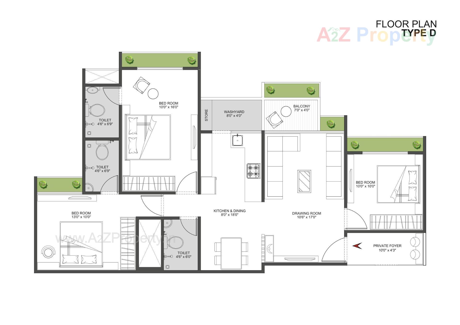 Layout of real estate project Serene Elegancy located at Ambli, Ahmedabad, Gujarat