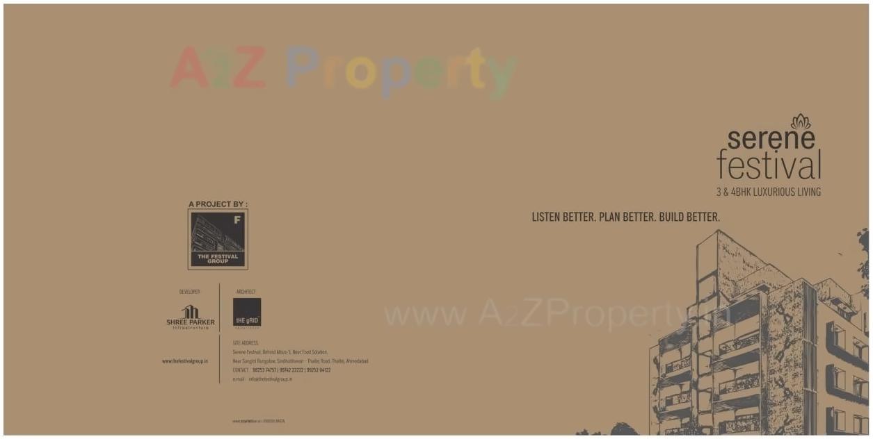  of real estate project Serene Festival located at Thaltej, Ahmedabad, Gujarat