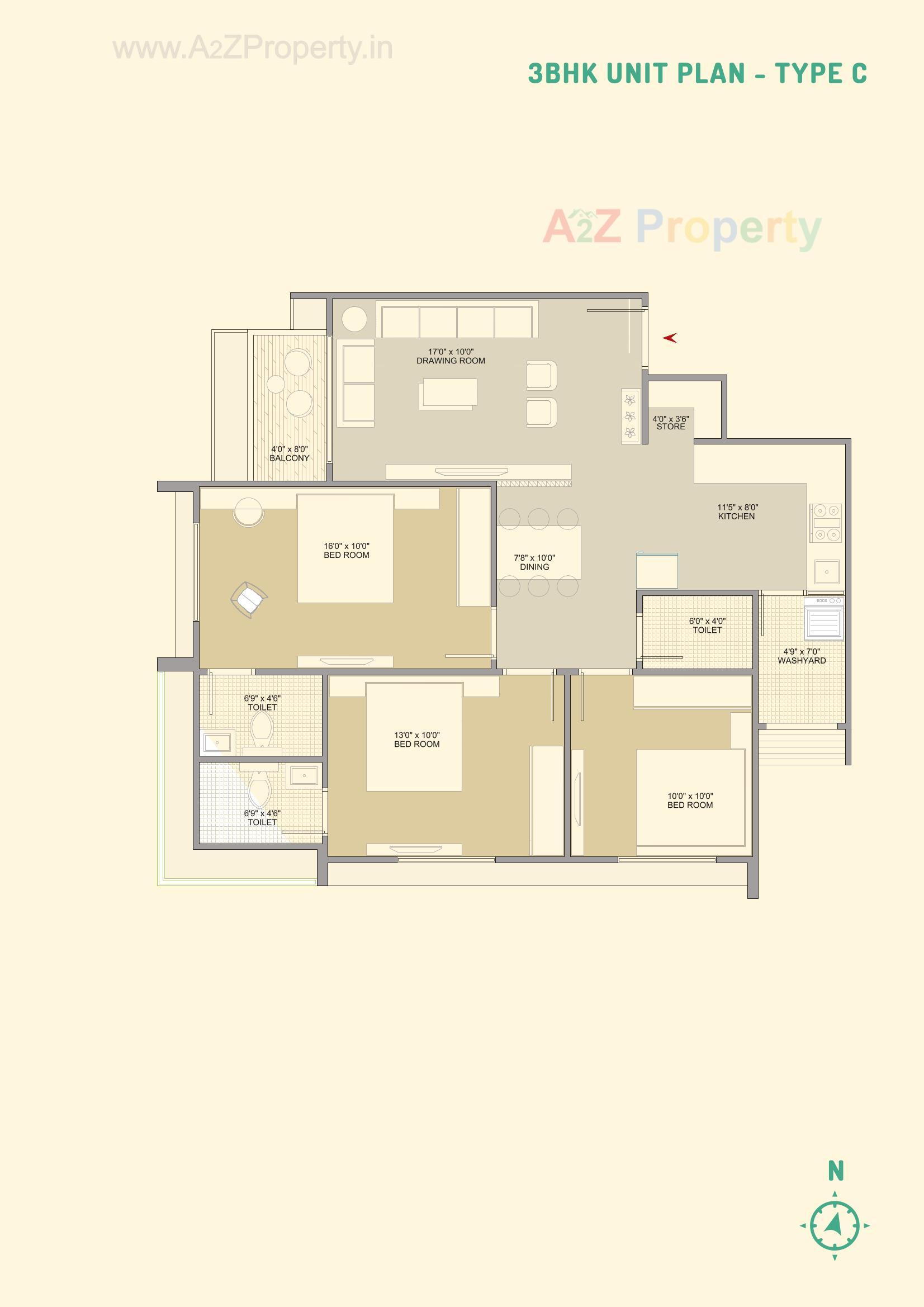 Layout of real estate project Serene Sparkles located at Ghuma, Ahmedabad, Gujarat