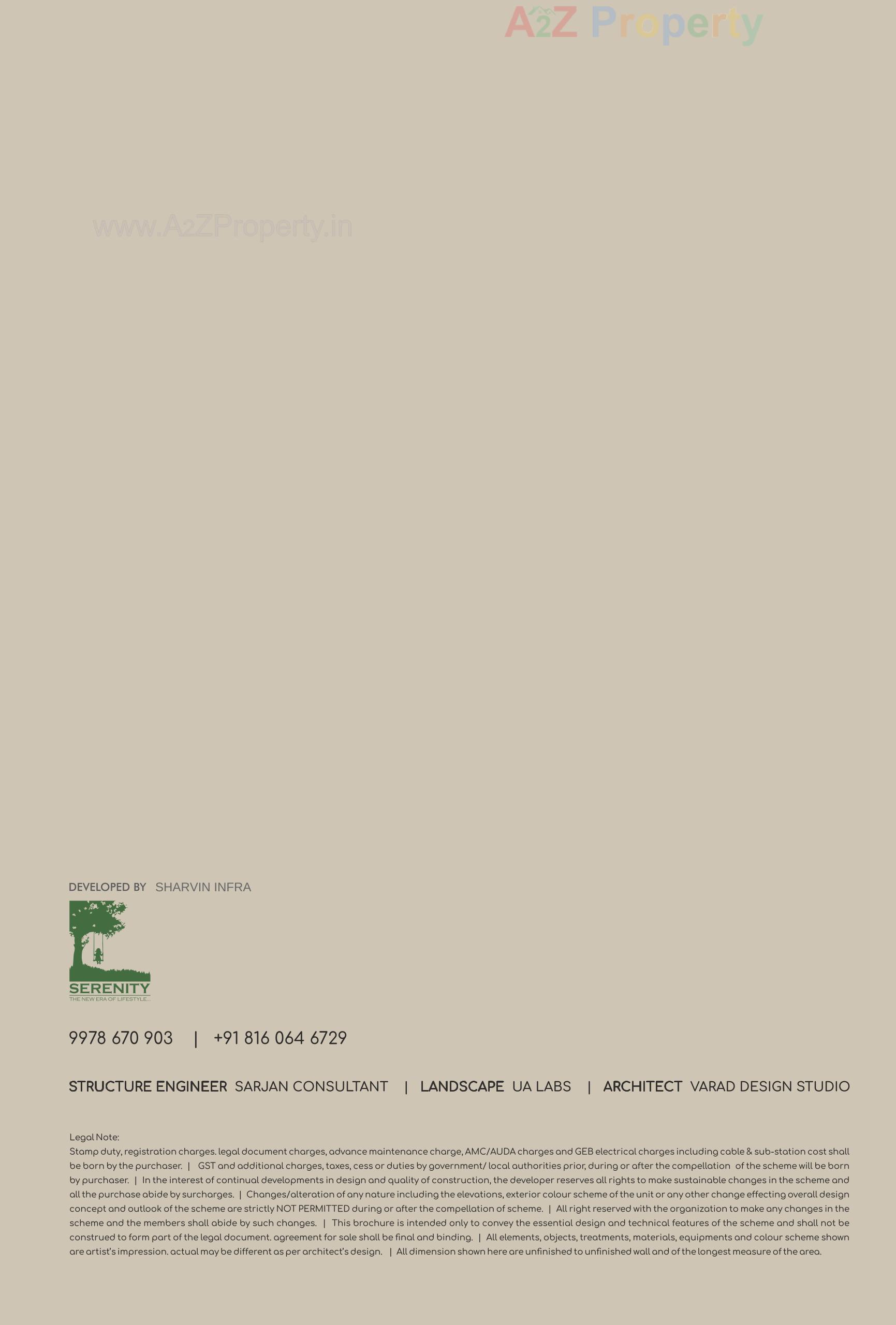  of real estate project Serenity Casa located at Sola, Ahmedabad, Gujarat